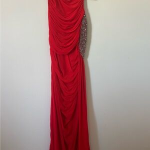 Elegant Red Evening Gown